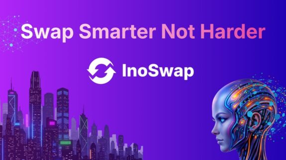 InoSwap decentralized exchange aggregator interface promoting smarter crypto swaps in DeFi